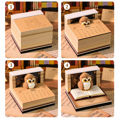 Owl Guardian 3D Calendar (2027 Edition)