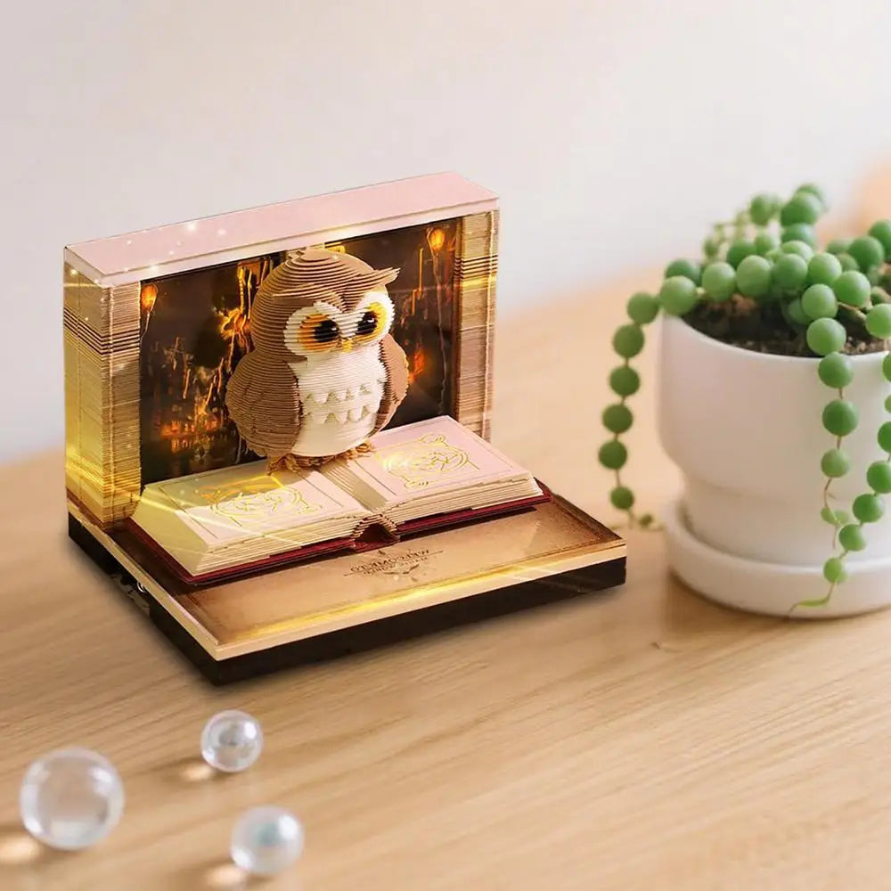 Owl Guardian 3D Calendar (2026 Edition)