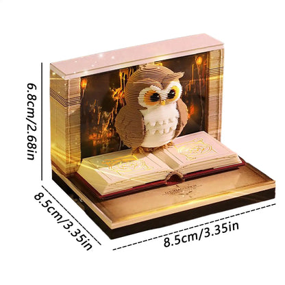 Owl Guardian 3D Calendar (2026 Edition)