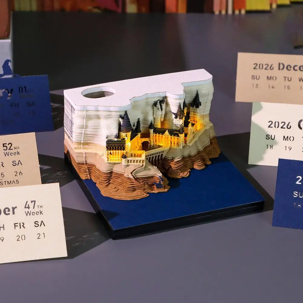 Enchanted Castle 3D Calendar (2026 Edition)
