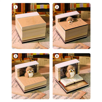Owl Guardian 3D Calendar (2026 Edition)