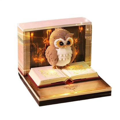 Owl Guardian 3D Calendar (2026 Edition)