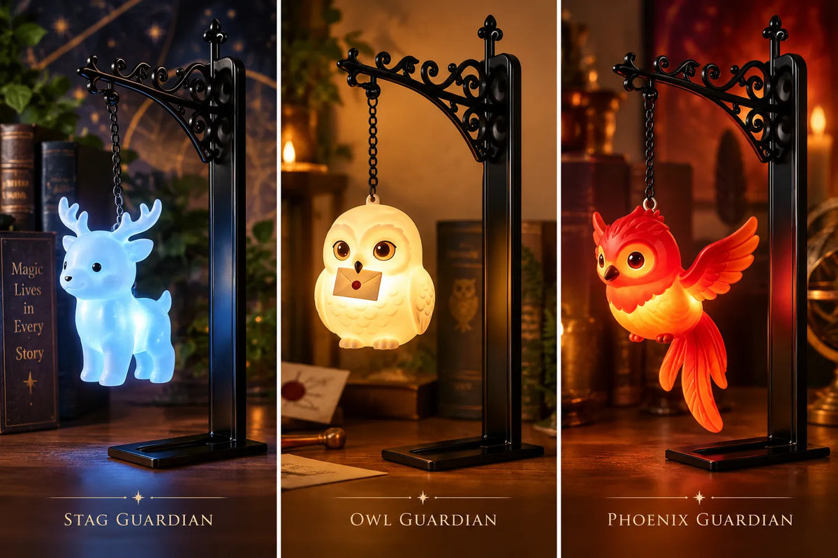 Enchanted Guardian Bookend Lamp